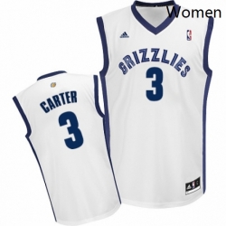 Womens Adidas Memphis Grizzlies 3 Jevon Carter Swingman White Home NBA Jersey 