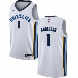Womens Nike Memphis Grizzlies 1 Kyle Anderson Swingman White NBA Jersey Association Edition 