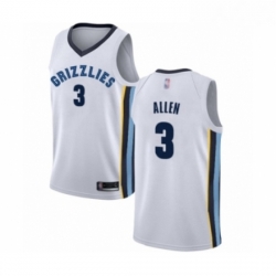 Youth Memphis Grizzlies 3 Grayson Allen Swingman White Basketball Jersey Association Edition 