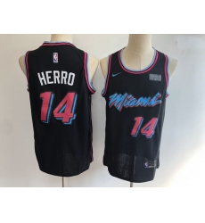 Heat 14 Tyler Herro Black City Edition Nike Swingman Jersey