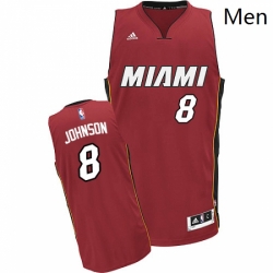 Mens Adidas Miami Heat 8 Tyler Johnson Swingman Red Alternate NBA Jersey 