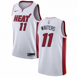 Womens Nike Miami Heat 11 Dion Waiters Authentic NBA Jersey Association Edition