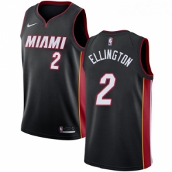 Womens Nike Miami Heat 2 Wayne Ellington Swingman Black Road NBA Jersey Icon Edition
