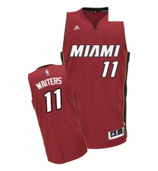 Youth Adidas Miami Heat 11 Dion Waiters Swingman Red Alternate NBA Jersey