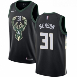 Youth Nike Milwaukee Bucks 31 John Henson Swingman Black Alternate NBA Jersey Statement Edition 
