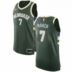 Youth Nike Milwaukee Bucks 7 Thon Maker Authentic Green Road NBA Jersey Icon Edition 