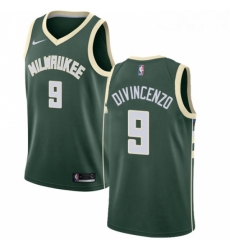 Youth Nike Milwaukee Bucks 9 Donte DiVincenzo Swingman Green NBA Jersey Icon Edition 