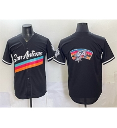 Men-s-San-Antonio-Spurs-Team-Big-Logo-Black-Stitched-Baseball-Jersey-773-78912 Men-s-San-Antonio-Spurs-Team-Big-Logo-Black-Stitched-Baseball-Jersey-773-78912