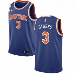 Mens Nike New York Knicks 3 John Starks Swingman Royal Blue NBA Jersey Icon Edition