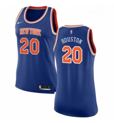 Womens Nike New York Knicks 20 Allan Houston Swingman Royal Blue NBA Jersey Icon Edition