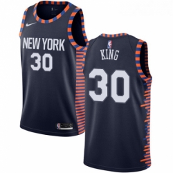 Womens Nike New York Knicks 30 Bernard King Swingman Navy Blue NBA Jersey 2018 19 City Edition