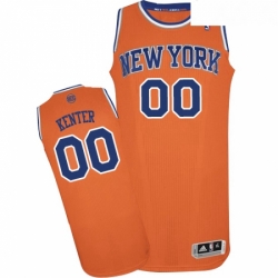 Youth Adidas New York Knicks 00 Enes Kanter Authentic Orange Alternate NBA Jersey 