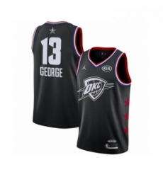 Womens Jordan Oklahoma City Thunder 13 Paul George Swingman Black 2019 All Star Game Basketball Jersey 