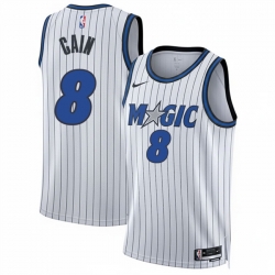 Men Orlando Magic  8 Jamal Cain White 2026 Association Edition Stitched Basketball Jersey