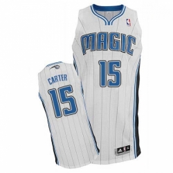 Mens Adidas Orlando Magic 15 Vince Carter Authentic White Home NBA Jersey