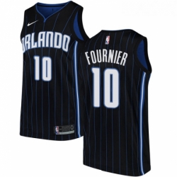 Womens Nike Orlando Magic 10 Evan Fournier Authentic Black Alternate NBA Jersey Statement Edition