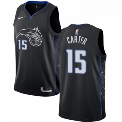 Womens Nike Orlando Magic 15 Vince Carter Swingman Black NBA Jersey City Edition