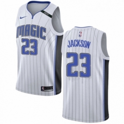 Womens Nike Orlando Magic 23 Justin Jackson Authentic White NBA Jersey Association Edition 