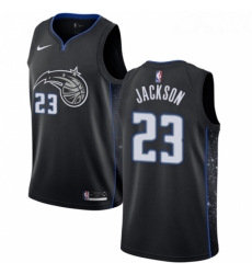 Womens Nike Orlando Magic 23 Justin Jackson Swingman Black NBA Jersey City Edition 