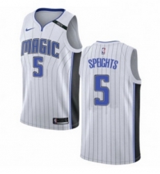 Womens Nike Orlando Magic 5 Marreese Speights Swingman NBA Jersey Association Edition 