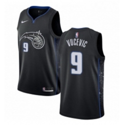 Womens Nike Orlando Magic 9 Nikola Vucevic Swingman Black NBA Jersey City Edition