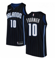 Youth Nike Orlando Magic 10 Evan Fournier Authentic Black Alternate NBA Jersey Statement Edition