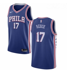 Womens Nike Philadelphia 76ers 17 JJ Redick Swingman Blue Road NBA Jersey Icon Edition 