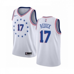 Youth Nike Philadelphia 76ers 17 JJ Redick White Swingman Jersey Earned Edition 