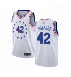 Youth Philadelphia 76ers 42 Al Horford White Swingman Jersey Earned Edition 