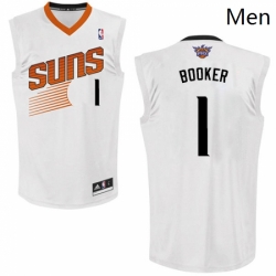 Mens Adidas Phoenix Suns 1 Devin Booker Swingman White Home NBA Jersey