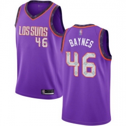 Suns  46 Aron Baynes Purple Basketball Swingman City Edition 2018 19 Jersey