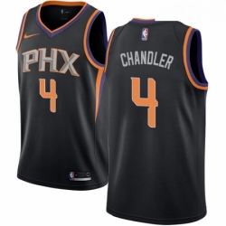 Womens Nike Phoenix Suns 4 Tyson Chandler Authentic Black Alternate NBA Jersey Statement Edition