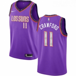 Youth Nike Phoenix Suns 11 Jamal Crawford Swingman Purple NBA Jersey 2018 19 City Edition 