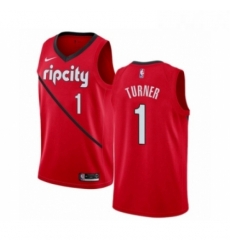 Womens Nike Portland Trail Blazers 1 Evan Turner Red Swingman Jersey Earned Edition