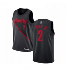 Womens Portland Trail Blazers 2 Gary Trent Jr Swingman Black Basketball Jersey 2018 19 City Edition 