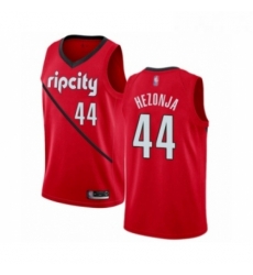 Womens Portland Trail Blazers 44 Mario Hezonja Red Swingman Jersey Earned Edition 