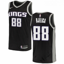 Mens Nike Sacramento Kings 88 Nemanja Bjelica Swingman Black NBA Jersey Statement Edition 