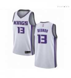 Mens Sacramento Kings 13 Dewayne Dedmon Authentic White Basketball Jersey Association Edition 