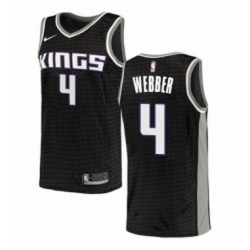 Womens Nike Sacramento Kings 4 Chris Webber Authentic Black NBA Jersey Statement Edition