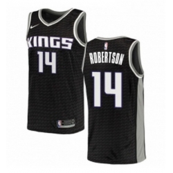 Youth Nike Sacramento Kings 14 Oscar Robertson Swingman Black NBA Jersey Statement Edition