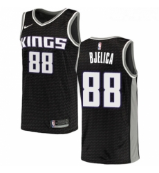 Youth Nike Sacramento Kings 88 Nemanja Bjelica Swingman Black NBA Jersey Statement Edition 