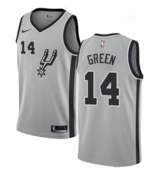 Youth Nike San Antonio Spurs 14 Danny Green Swingman Silver Alternate NBA Jersey Statement Edition