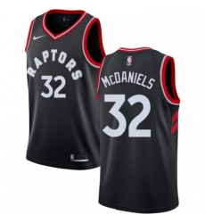 Womens Nike Toronto Raptors 32 KJ McDaniels Swingman Black Alternate NBA Jersey Statement Edition 