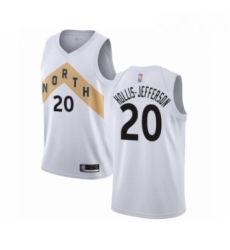 Womens Toronto Raptors 20 Rondae Hollis Jefferson Swingman White Basketball Jersey City Edition 