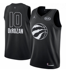 Youth Nike Jordan Toronto Raptors 10 DeMar DeRozan Swingman Black 2018 All Star Game NBA Jersey