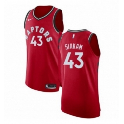 Youth Nike Toronto Raptors 43 Pascal Siakam Authentic Red Road NBA Jersey Icon Edition