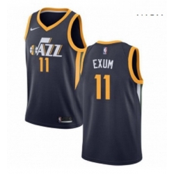 Mens Nike Utah Jazz 11 Dante Exum Swingman Navy Blue Road NBA Jersey Icon Edition