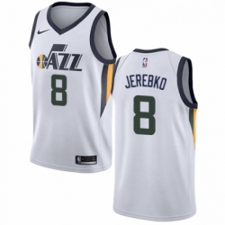 Mens Nike Utah Jazz 8 Jonas Jerebko Swingman NBA Jersey Association Edition 