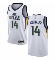 Womens Nike Utah Jazz 14 Jeff Hornacek Swingman NBA Jersey Association Edition