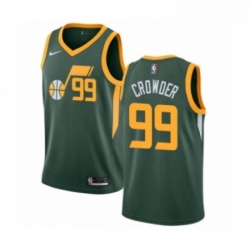 Womens Nike Utah Jazz 99 Jae Crowder Green Swingman Jersey Earned Edition 